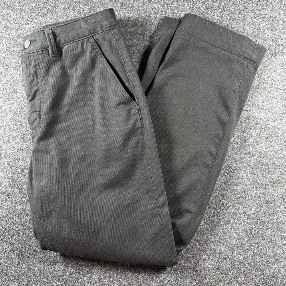 Quince Womens Ultra-Stretch 24/7 Smart Chino Pants Black Straight Leg Size 2